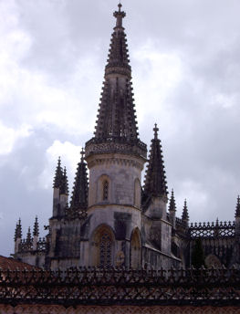 A view of one of the towers within the monastery at Batalha