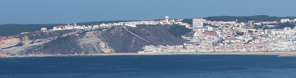 The town of Nazare seen for the south